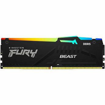 Memorija Kingston Fury Beast RGB XMP, 8GB, DDR5 6000MHz, CL30