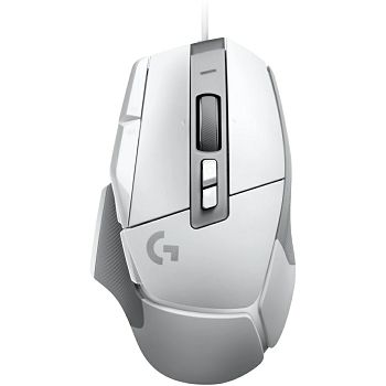 Miš Logitech G502 X, žičani, gaming, 25600DPI, HERO senzor, bijeli