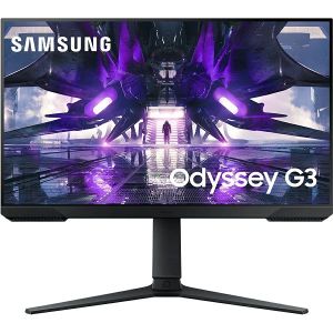 Monitor Samsung 24" Odyssey G3, LS24AG300NUXEN, VA, gaming, AMD FreeSync Premium 144Hz, 1ms, HDMI, DP, Pivot, Full HD